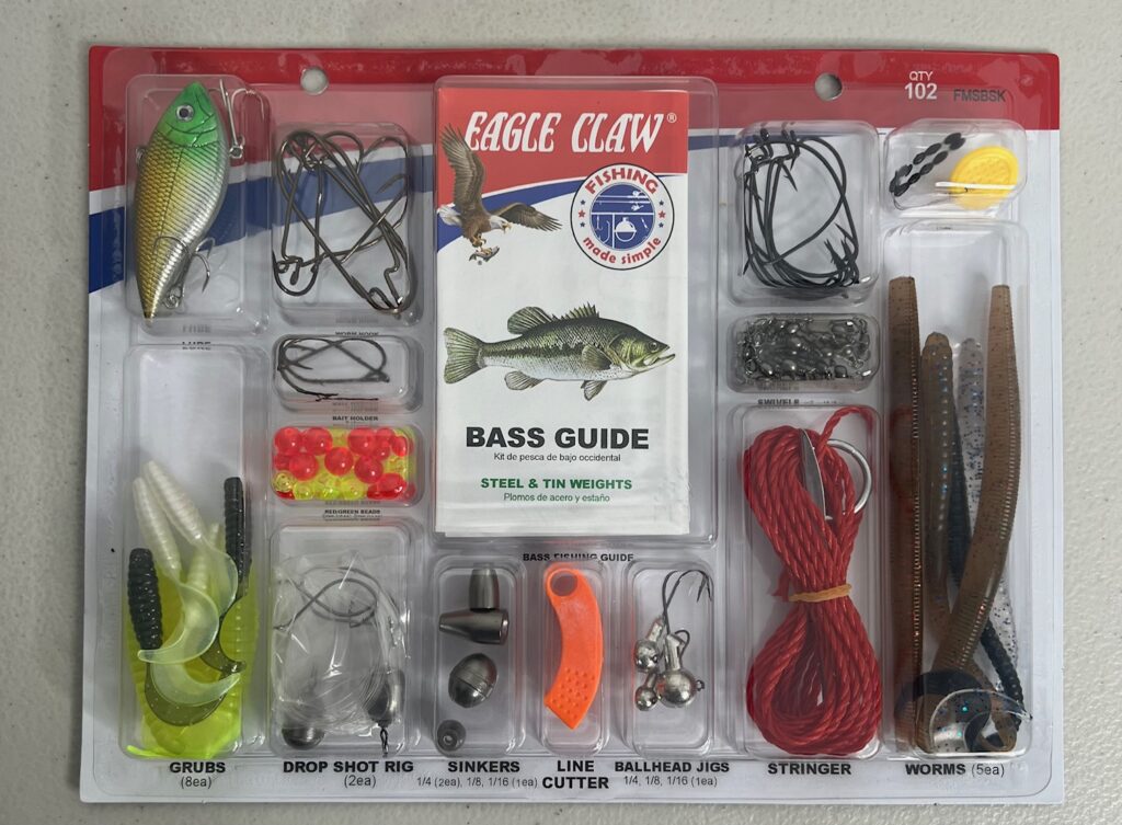  EAGLE CLAW BASS Hook Assortment, Fishing Hooks for